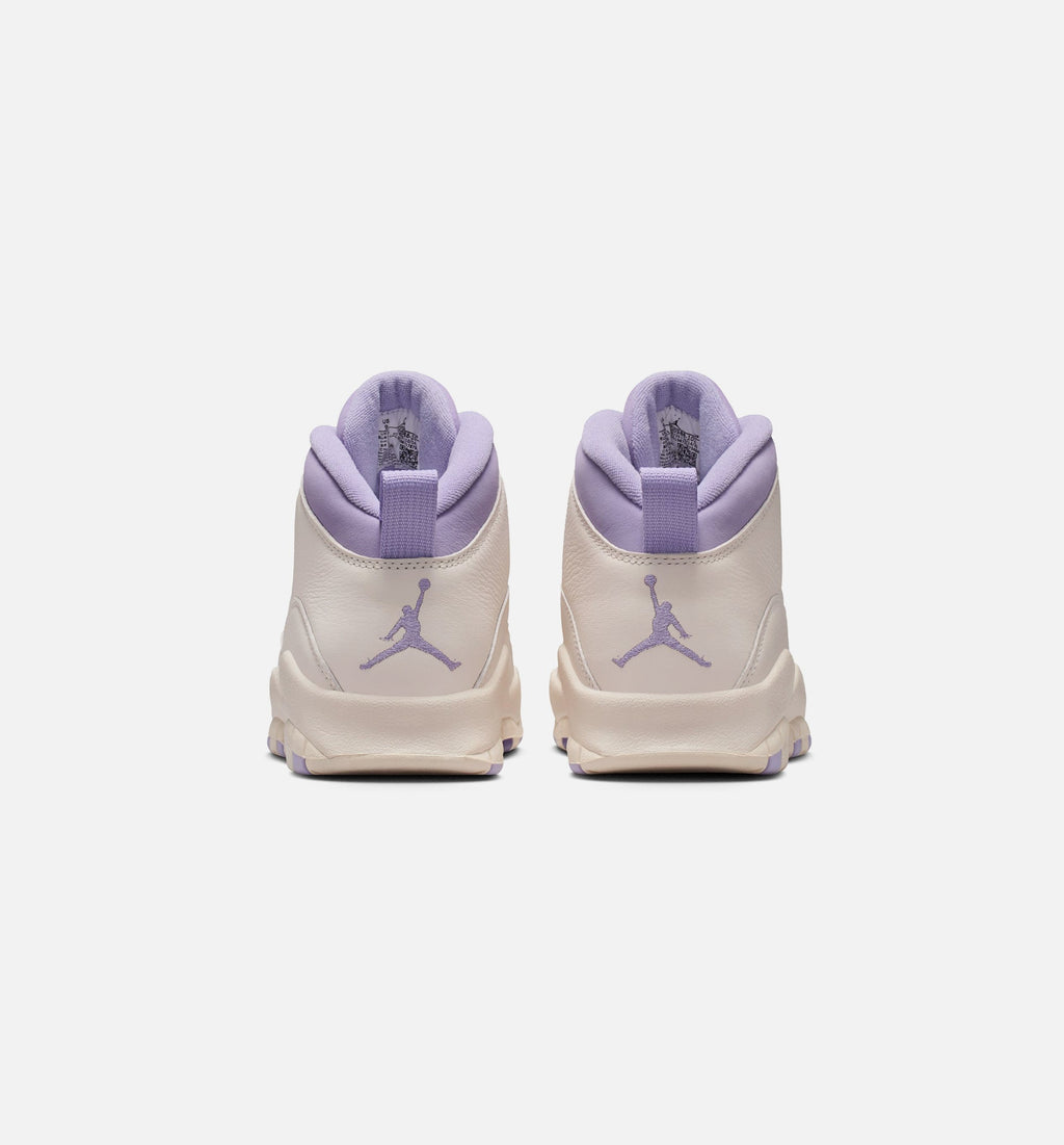 Air Jordan 10 Retro Hydrangeas Women's Lifestyle Shoe - Chalk/Hydrangeas/Wild Grape