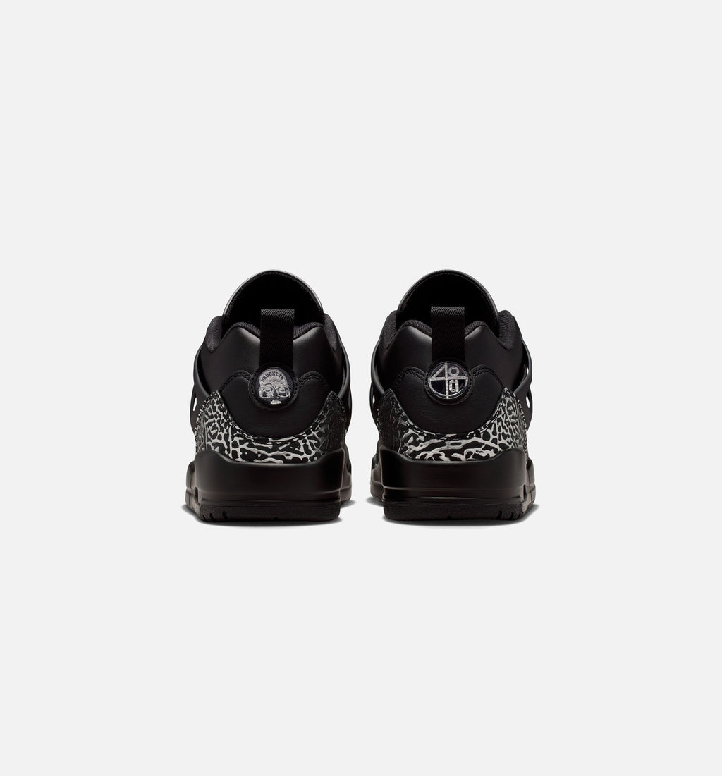 Spizike Low Men's Basketball Shoe - Black/Black/Metallic Silver