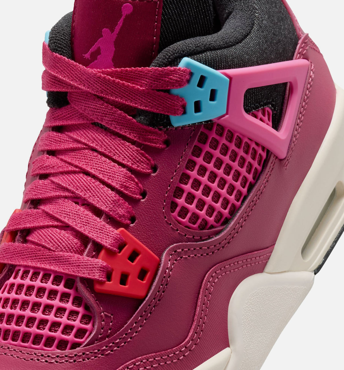 Air Jordan 4 Retro She's A Star Grade School Lifestyle Shoe - Sweet Beet/Desert Pink/Off Noir/Chalk