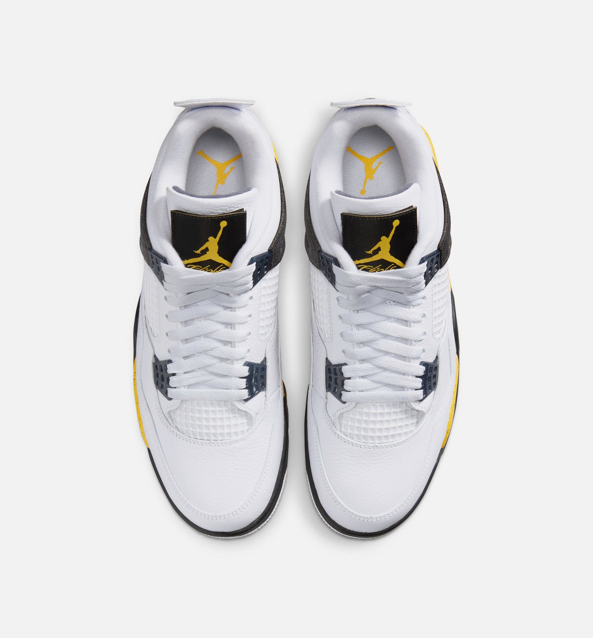 Air Jordan 4 Retro Rare Air Tour Yellow Men's Lifestyle Shoe - White/Dark Blue Grey/Black/Tour Yellow