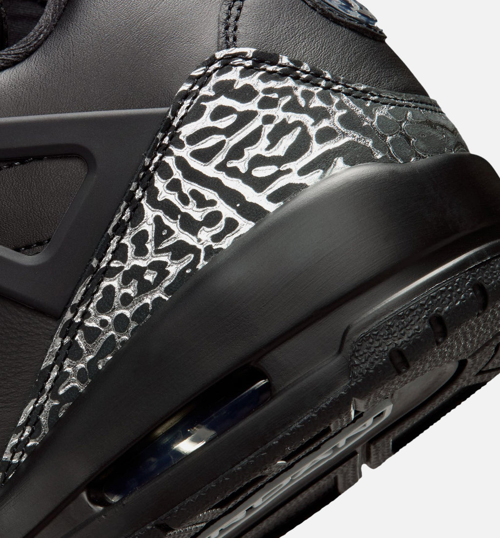 Spizike Low Men's Basketball Shoe - Black/Black/Metallic Silver