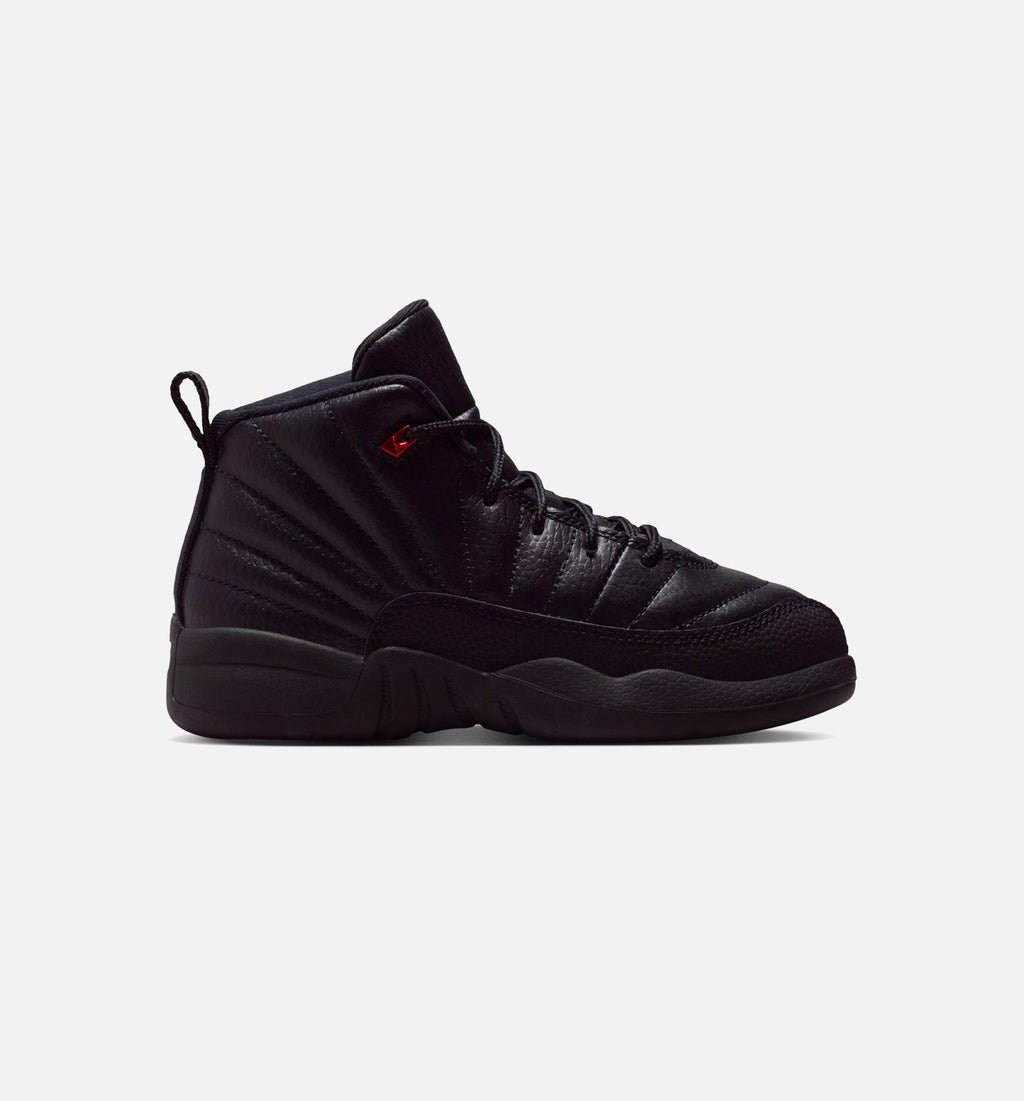 Air Jordan 12 Retro Bloodline Preschool Lifestyle Shoe - Black/Varsity Red