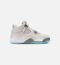 Air Jordan 4 Retro Blue Chill Preschool Shoe - Photon Dust/Blue Chill/Flat Pewter/White/Blue Tint