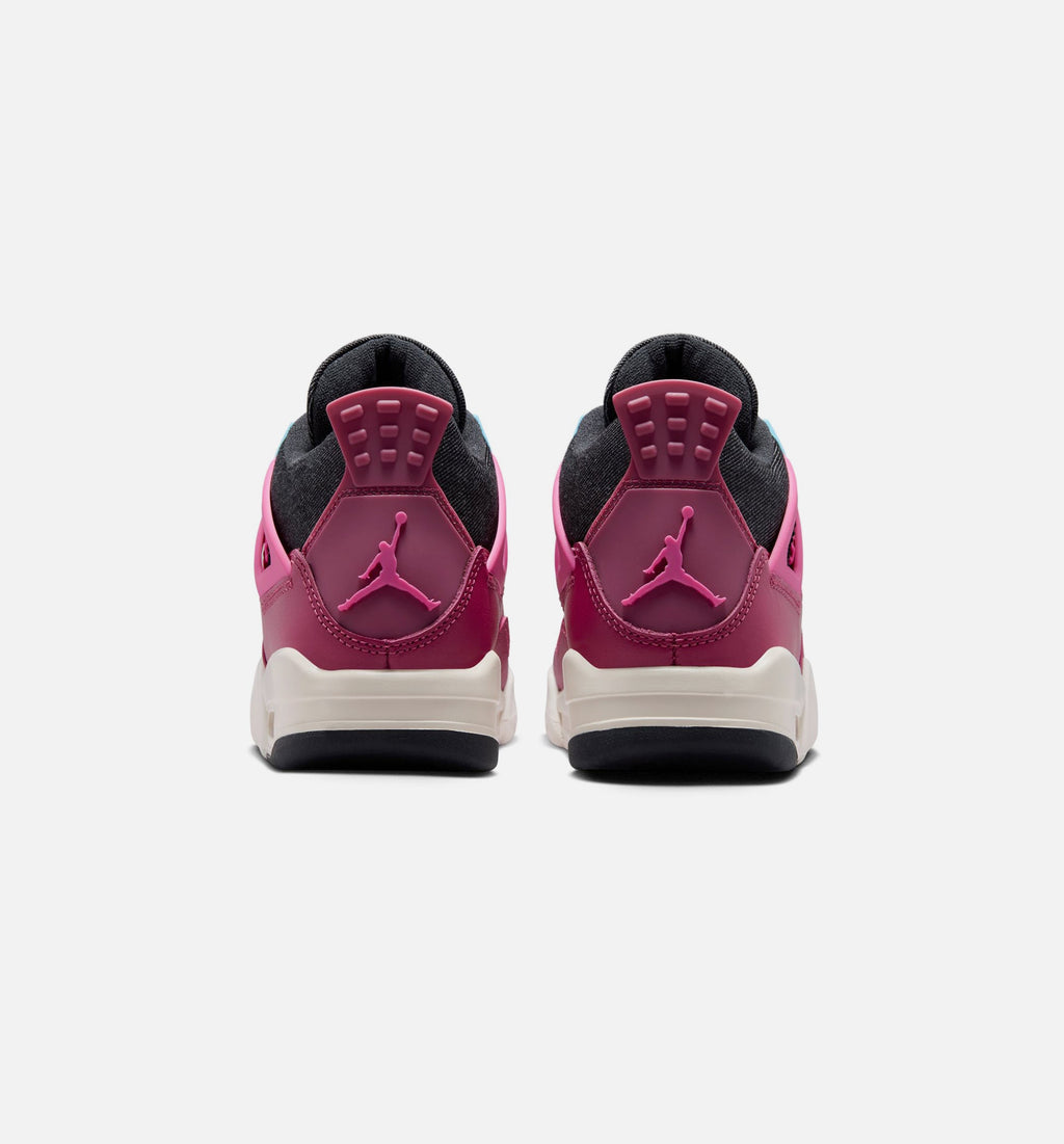 Air Jordan 4 Retro She's A Star Grade School Lifestyle Shoe - Sweet Beet/Desert Pink/Off Noir/Chalk