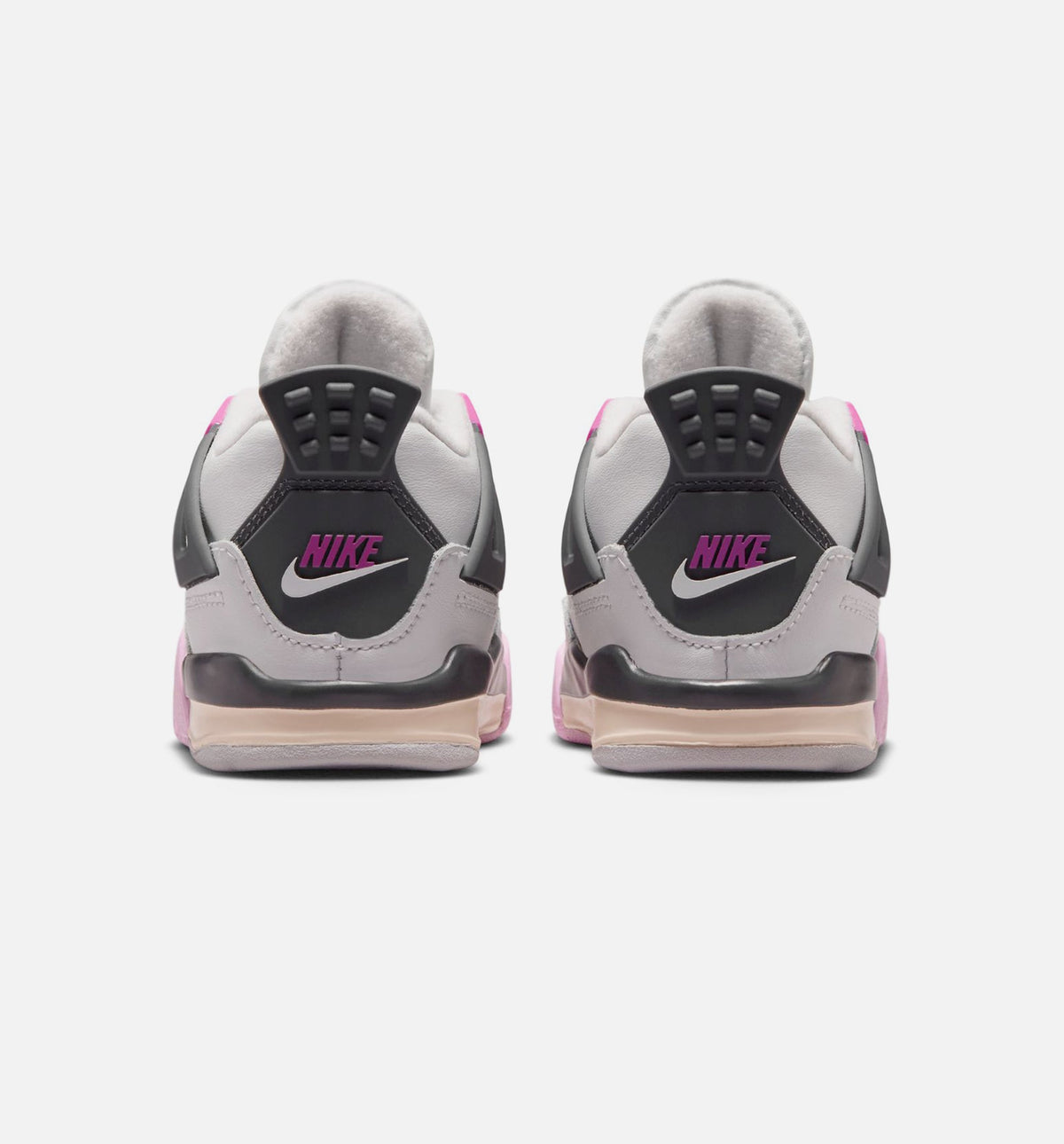 Air Jordan 4 Retro Comic Infant & Toddler Shoe - Off-White/Fire Pink/Anthracite