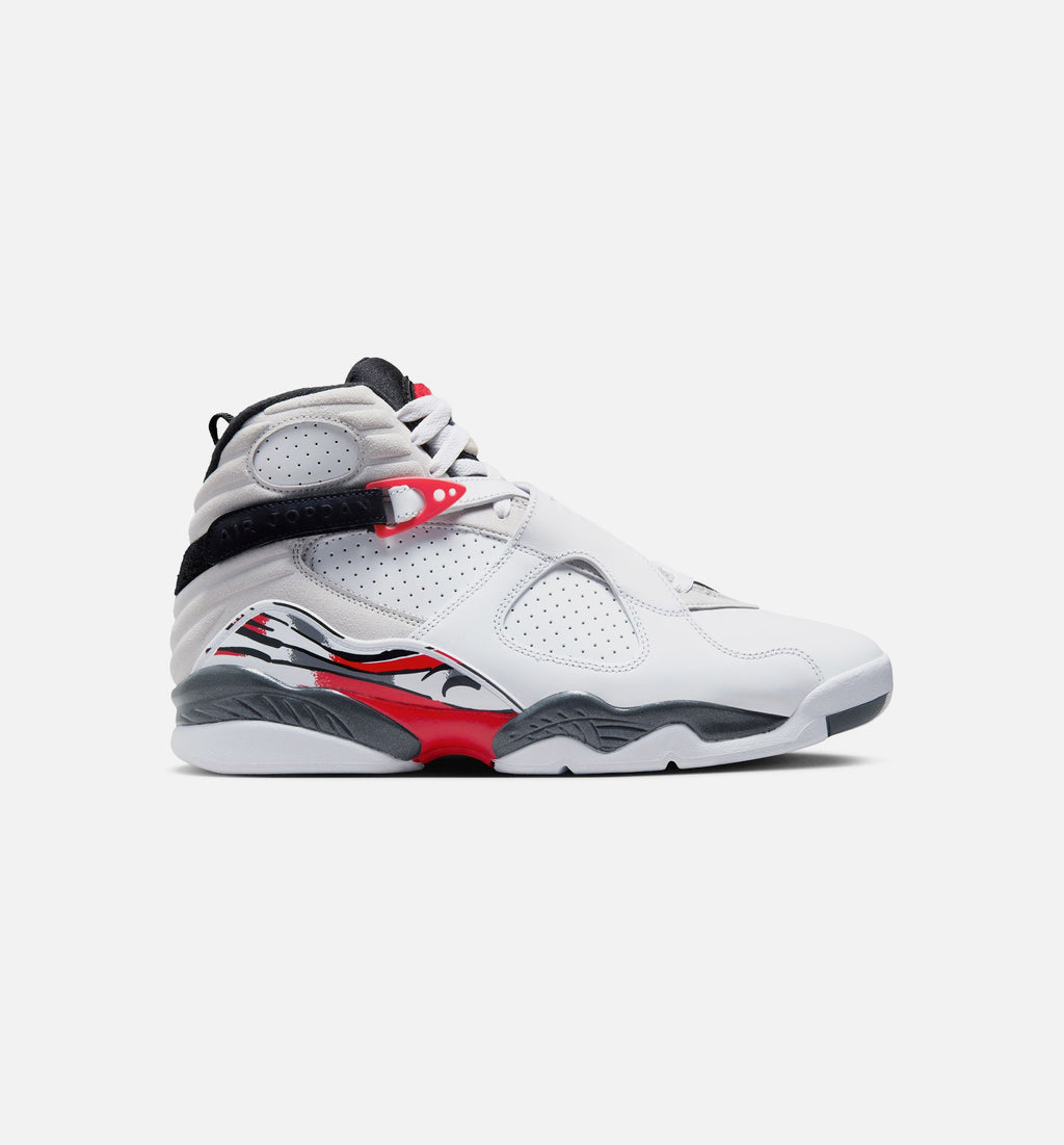 Air Jordan 8 Retro White and True Red Men's Lifestyle Shoe - White/Black/True Red