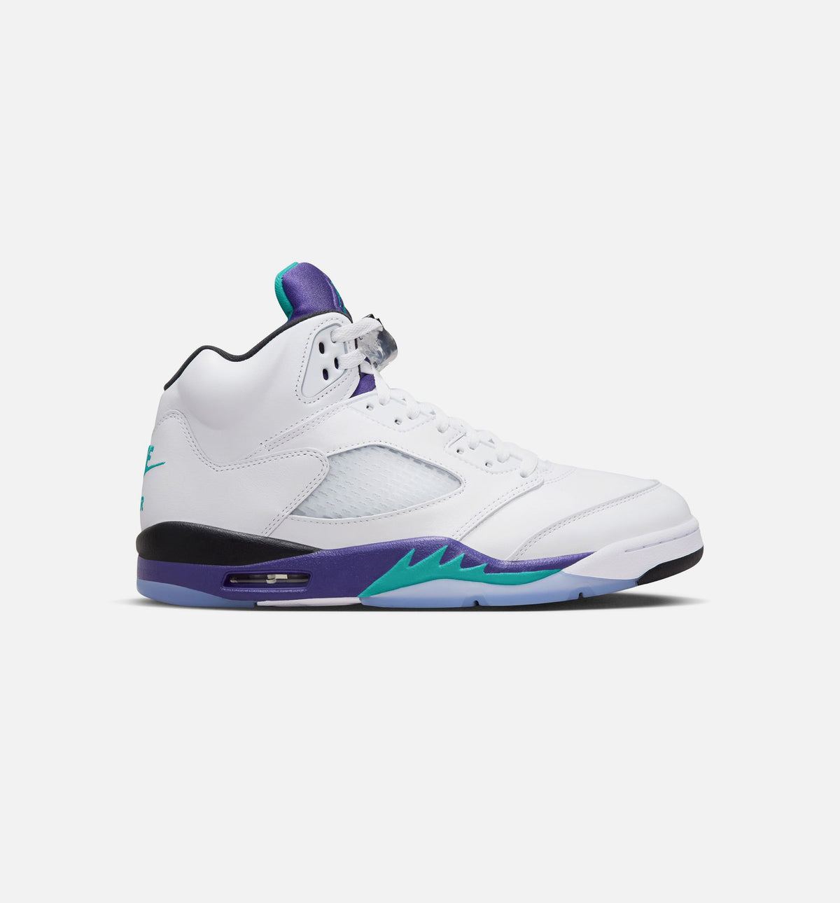 Air Jordan 5 Retro Grape Men's Lifestyle Shoe - White/New Emerald/Grape Ice/Black