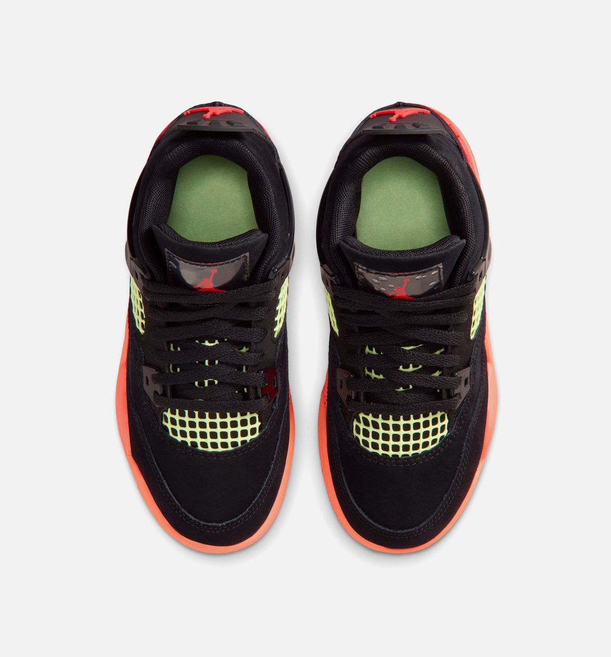 Air Jordan 4 Retro Black Infrared 23 Preschool Shoe - Black/Infrared 23/Bright Mango