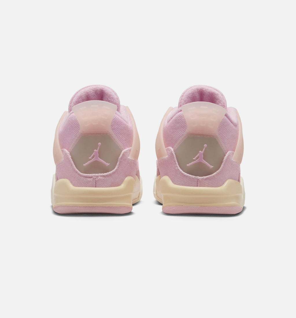 Air Jordan 4 Retro Pink Pearl and Iced Carmine Infant & Toddler Lifestyle Shoe - Iced Carmine/Coconut Milk/Anthracite/Muslin/Pinksicle
