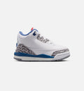 Air Jordan 3 Retro OG True Blue Infant & Toddler Shoe - White/Fire Red/True Blue