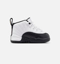 Air Jordan 12 Retro Taxi Infant & Toddler Lifestyle Shoe - White/Black/Taxi