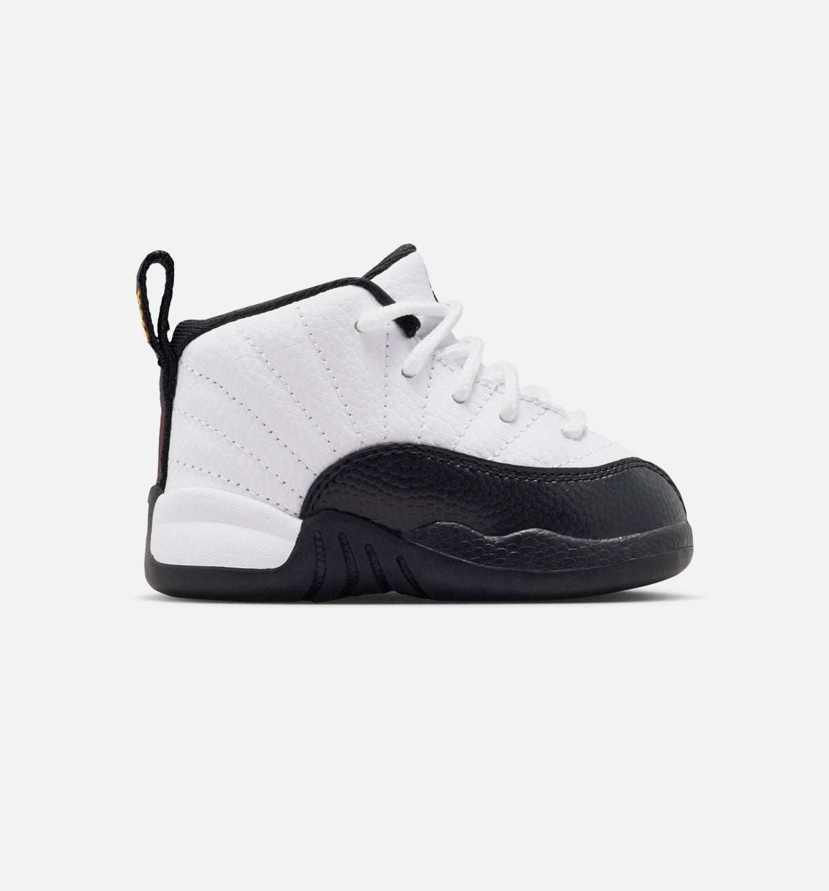 Air Jordan 12 Retro Taxi Infant & Toddler Lifestyle Shoe - White/Black/Taxi