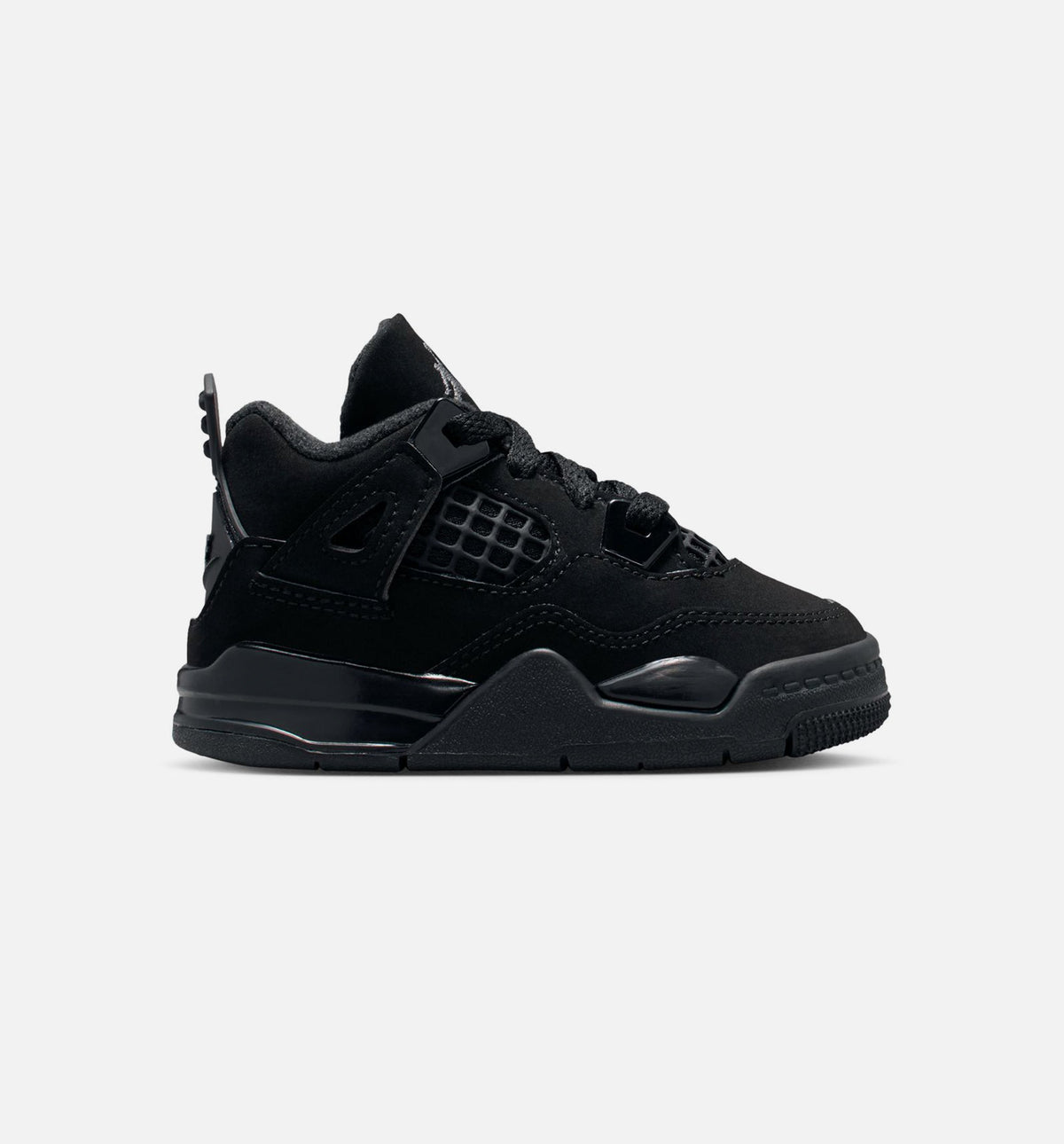 Air Jordan 4 Retro Black Cat Infant & Toddler Shoe - Black/Black/Light Graphite