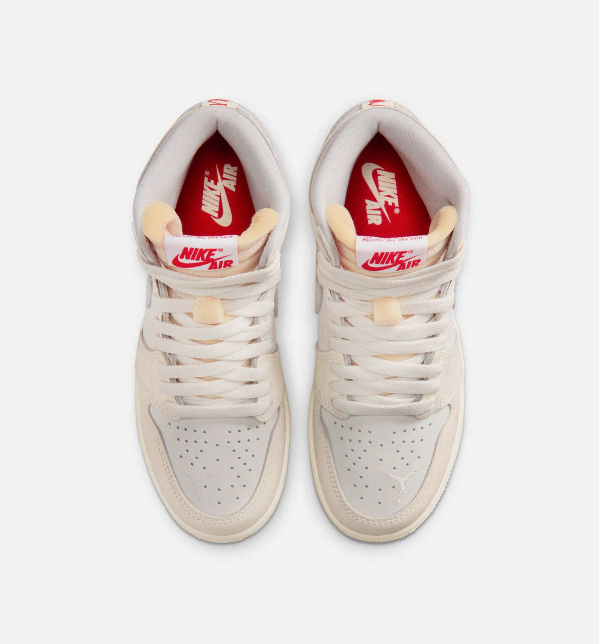 Air Jordan 1 Retro High OG Grade School Shoes - Sail/University Red/Pale Ivory/Coconut Milk/Phantom