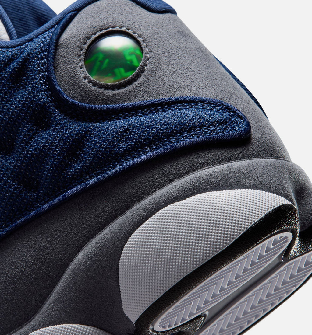 Air Jordan 13 Retro Navy and Flint Grey Men's Lifestyle Shoe - Navy/University Blue/Flint Grey/White