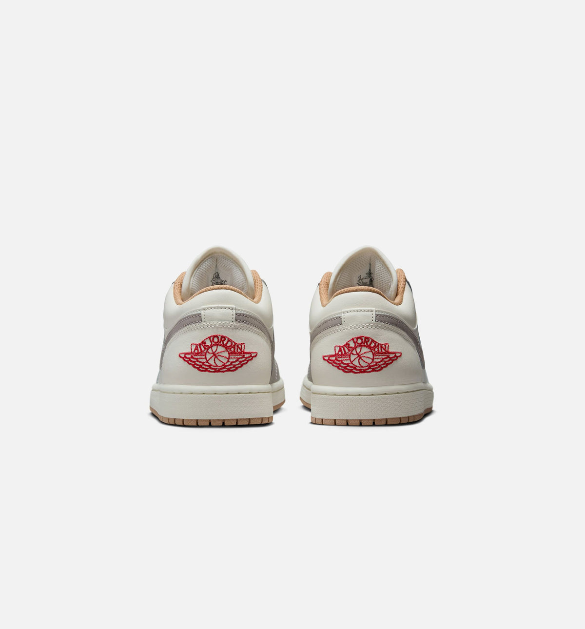 Air Jordan 1 Low Men's Shoes - Sail/Fire Red/College Grey/Hemp