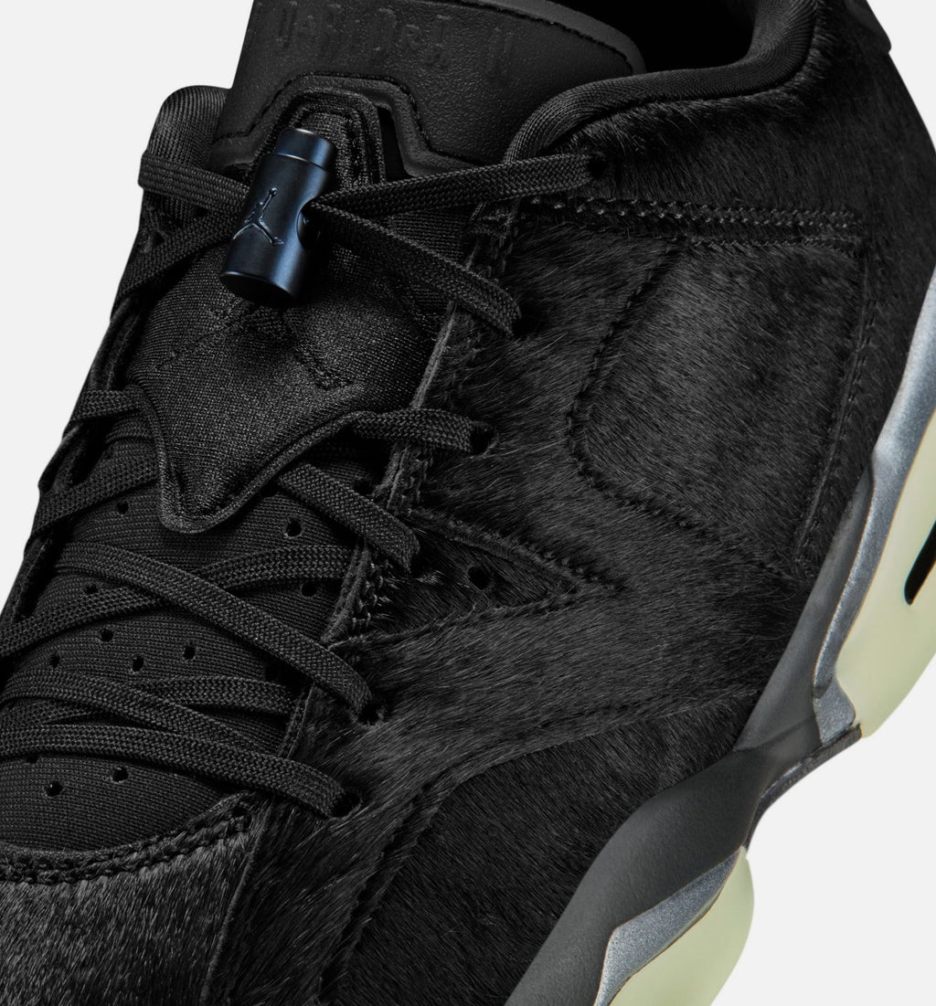 Air Jordan 6 Retro Low Blackout Women's Lifestyle Shoe - Black/Black