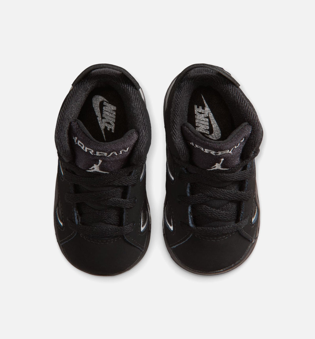 Air Jordan 6 Cap & Gown Infant & Toddler Lifestyle Shoe - Black/Reflective Silver/Black