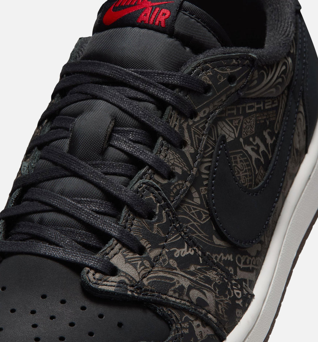 Air Jordan 1 Retro Low OG Laser Men's Shoes - Black/Varsity Red/Summit White