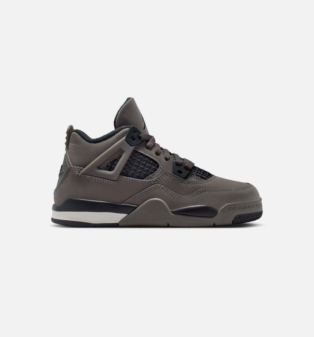 Air Jordan 4 Retro Cave Stone & Black Preschool Shoe - Cave Stone/Black/Moon Particle