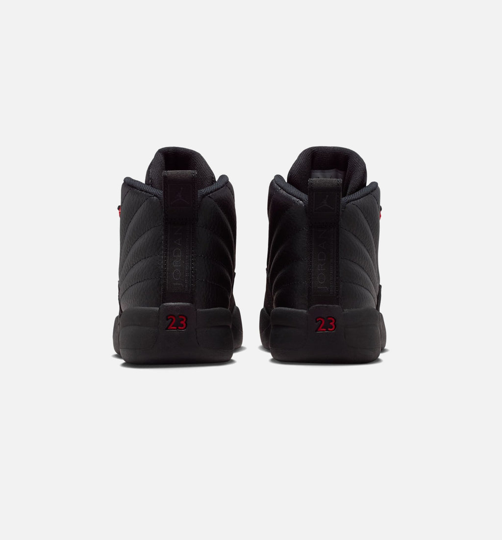 Air Jordan 12 Retro Bloodline Preschool Lifestyle Shoe - Black/Varsity Red
