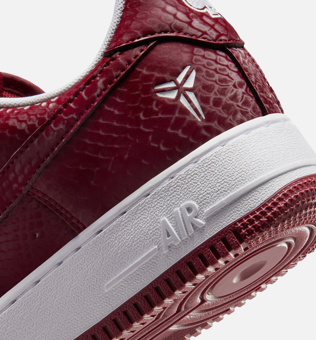 Kobe Air Force 1 Low Merion Men's Lifestyle Shoe - Team Red/White