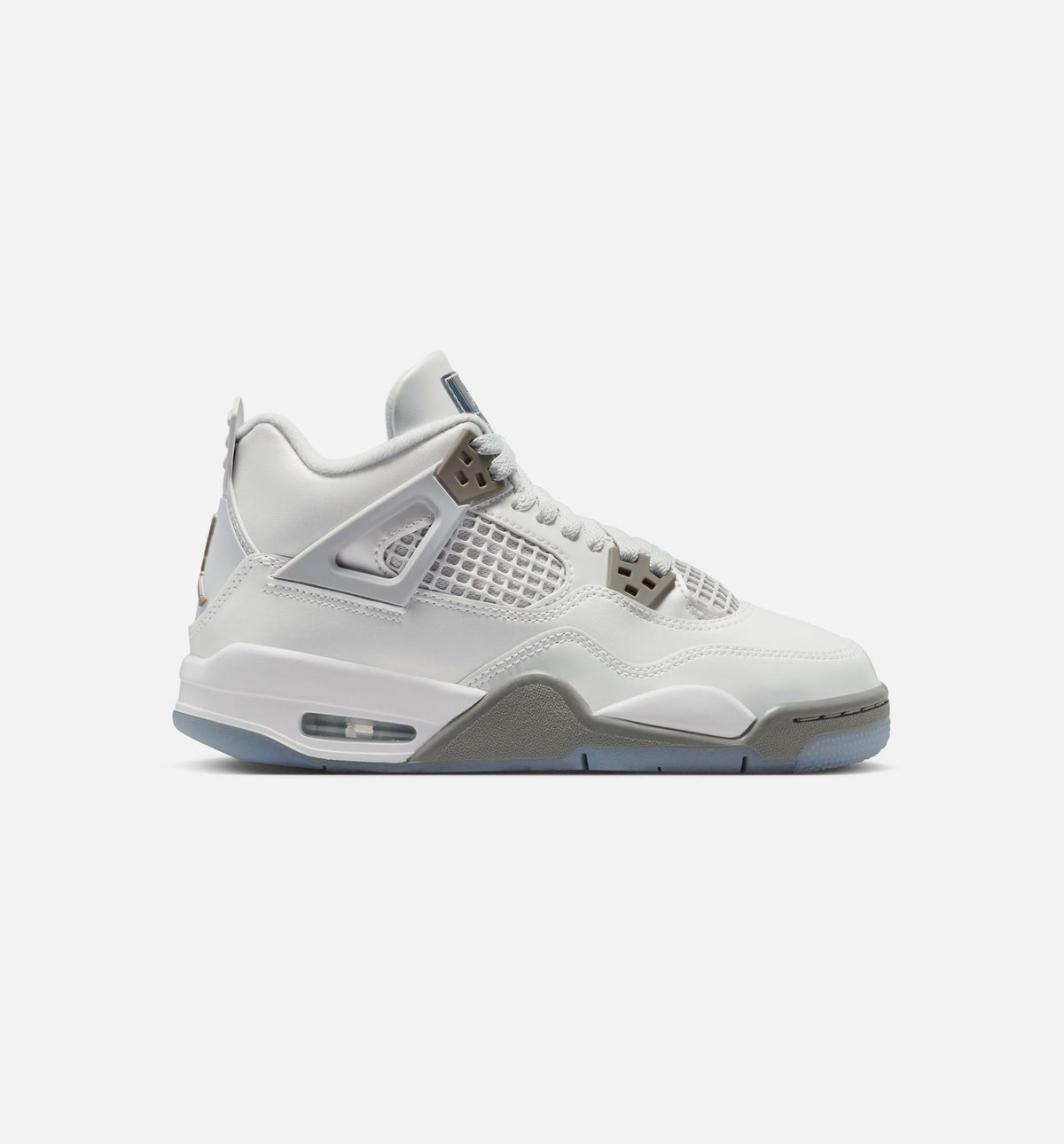 Air Jordan 4 Retro Blue Chill Grade School Shoe - Photon Dust/Blue Chill/Flat Pewter/White/Blue Tint