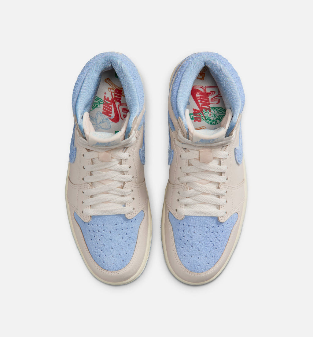 Air Jordan 1 Retro High OG Women's Shoes - Pale Ivory/Psychic Blue/Coconut Milk