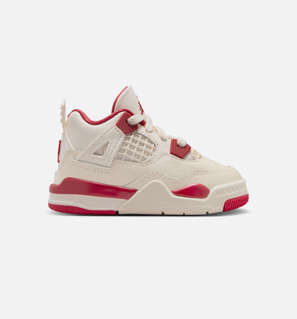 Air Jordan 4 Retro Valentine's Day Infant & Toddler Lifestyle Shoe - Pale Ivory/Sierra Red/Tough Red