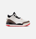 Air Jordan 3 Retro Sail and University Red Preschool Lifestyle Shoe - Sail/Black/University Red/Pale Ivory