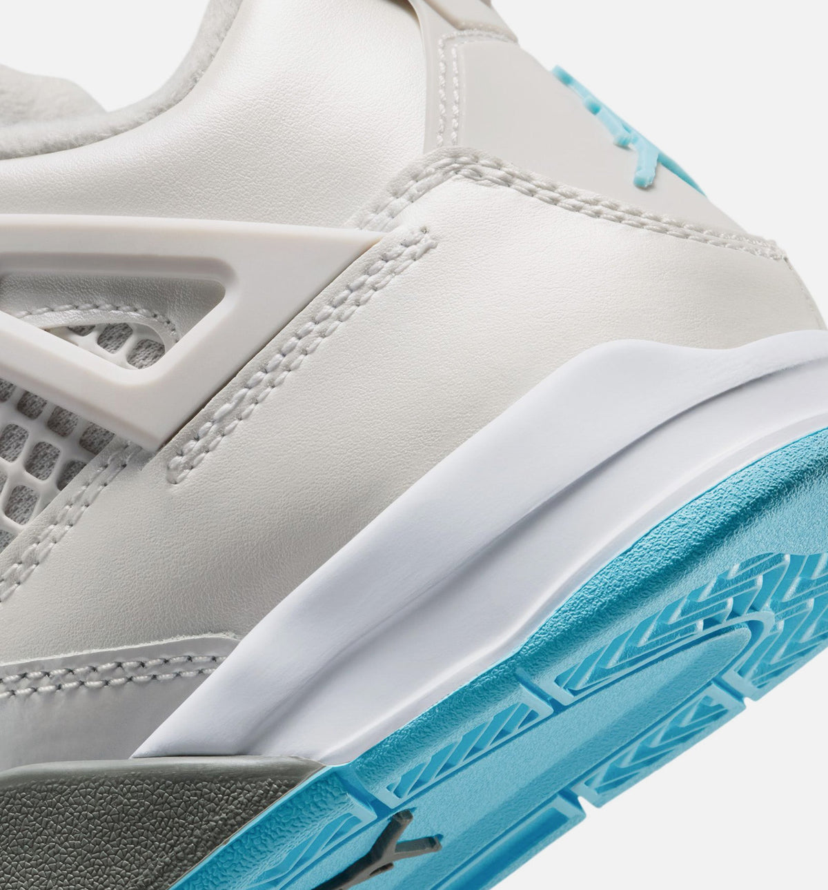 Air Jordan 4 Retro Blue Chill Preschool Shoe - Photon Dust/Blue Chill/Flat Pewter/White/Blue Tint