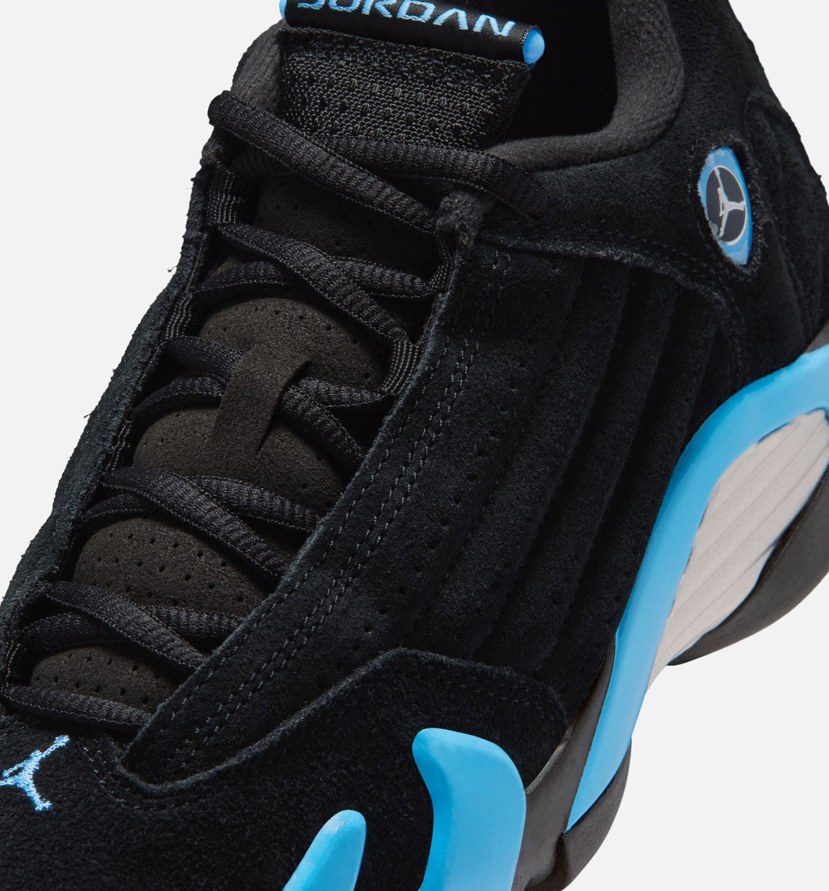 Air Jordan 14 Retro Black University Blue Grade School Lifestyle Shoe - Black/White/University Blue