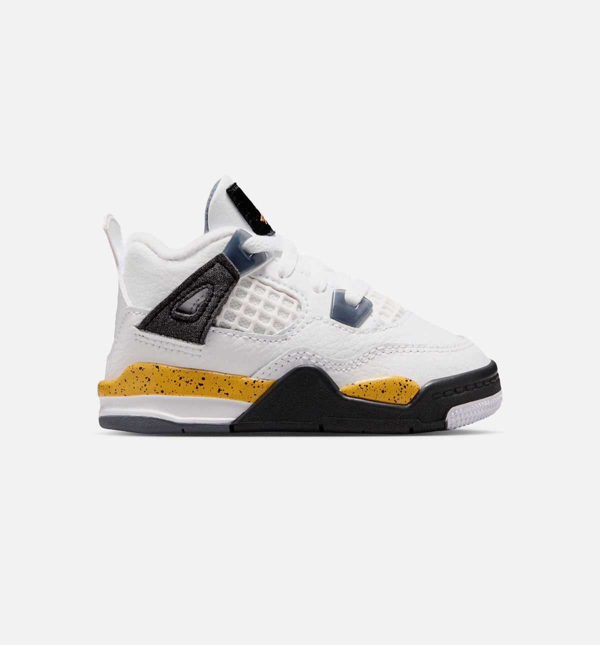 Air Jordan 4 Retro Rare Air Tour Yellow Infant & Toddler Lifestyle Shoe - White/Dark Blue Grey/Black/Tour Yellow