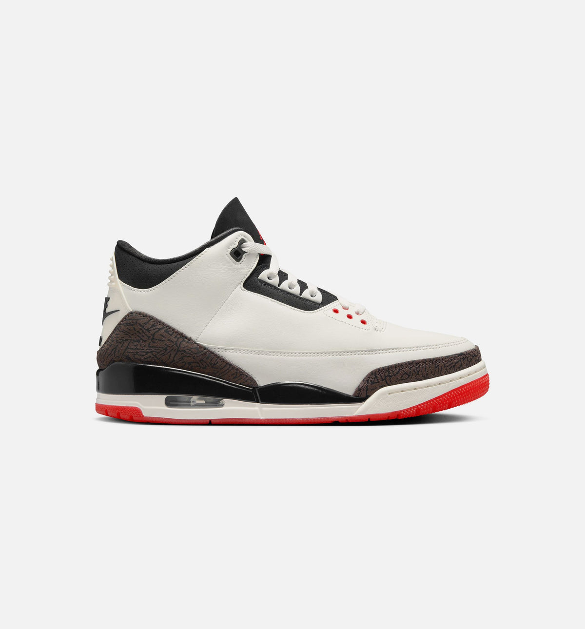 Air Jordan 3 Retro Sail & University Red Men's Shoe - Sail/Black/University Red/Pale Ivory