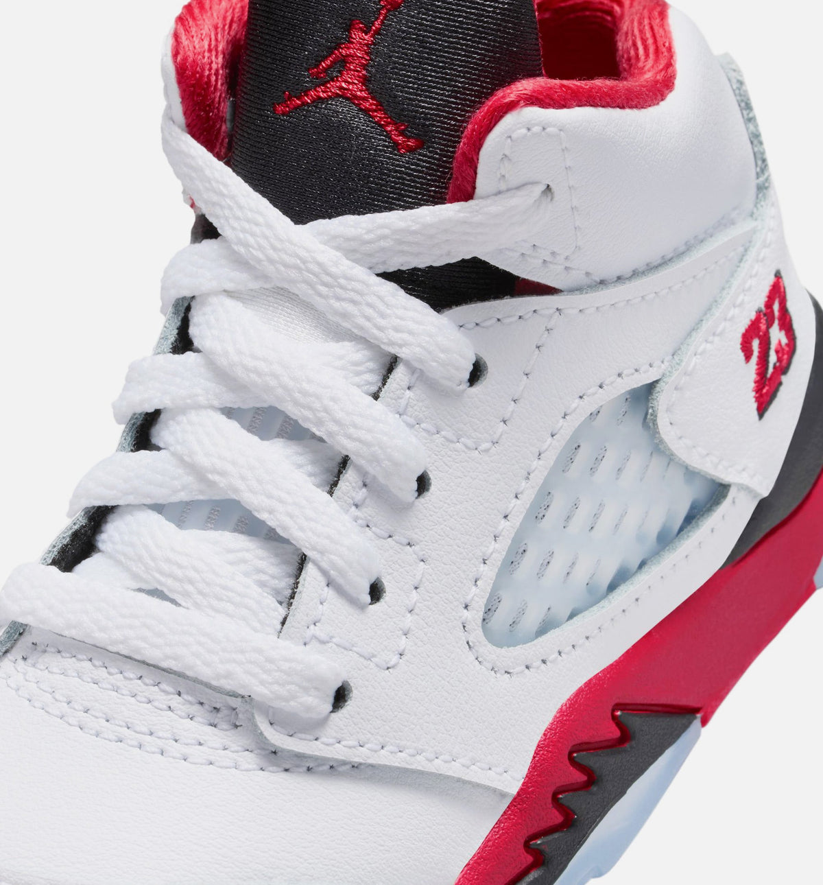 Air Jordan 5 Retro Fire Red Infant & Toddler Lifestyle Shoe - Fire Red/White