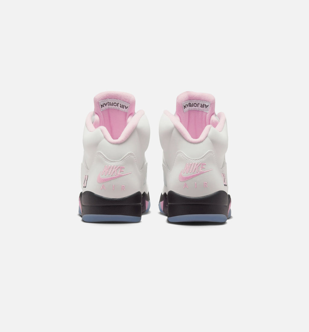 Air Jordan 5 Retro Medium Soft Pink Men's Lifestyle Shoe - White/Soft Pink/Black