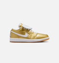 Air Jordan 1 Low Women's Lifestyle Shoe - Gold/White/Gum Yellow