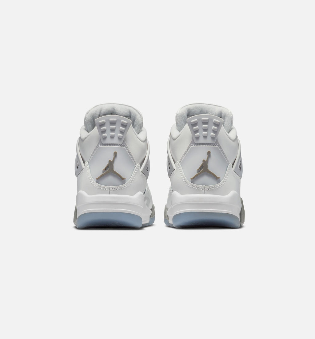 Air Jordan 4 Retro Blue Chill Grade School Shoe - Photon Dust/Blue Chill/Flat Pewter/White/Blue Tint