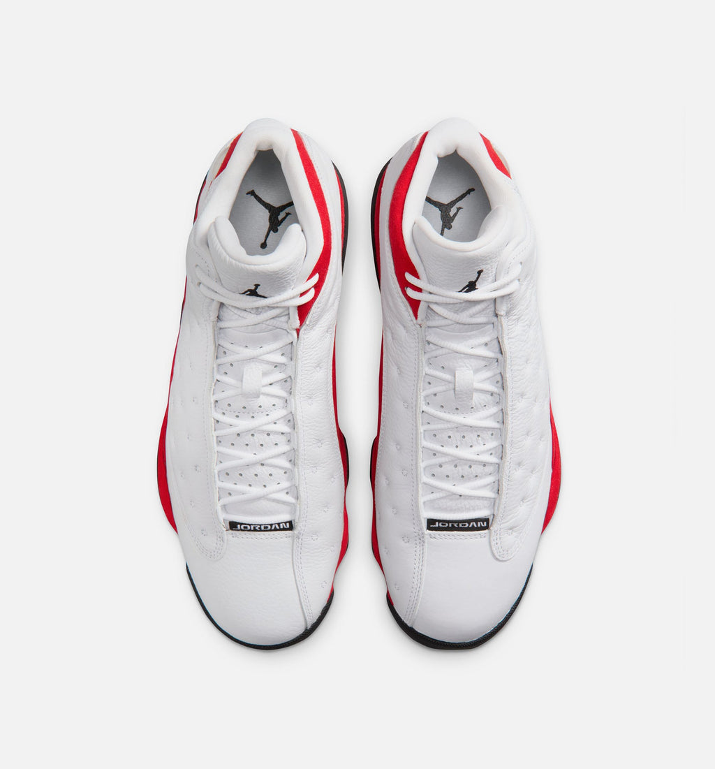 Air Jordan 13 Retro White and University Red Men's Lifestyle Shoe - White/Black/True Red