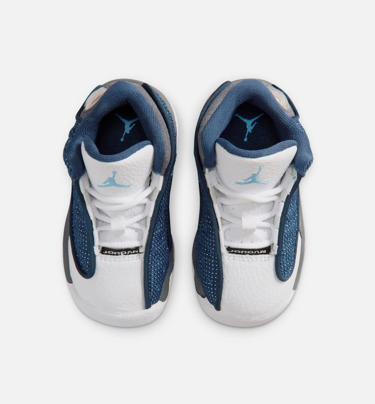 Air Jordan 13 Retro Navy and Flint Grey Infant & Toddler Lifestyle Shoe - Navy/University Blue/Flint Grey/White