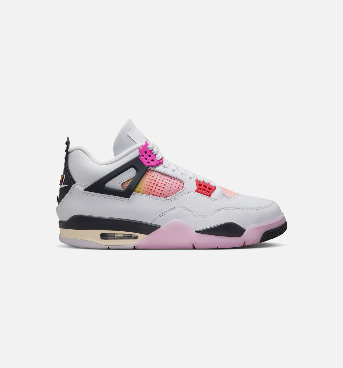 Air Jordan 4 Retro Comic Men's Shoe - Off-White/Fire Pink/Anthracite